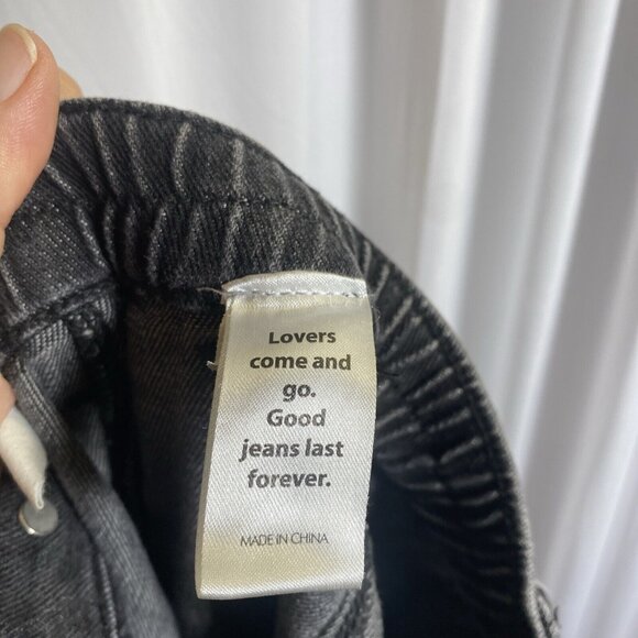 PacSun Comfort Stretch Washed Black Cargo Dad Pants,‎ Size S - Picture 10 of 12